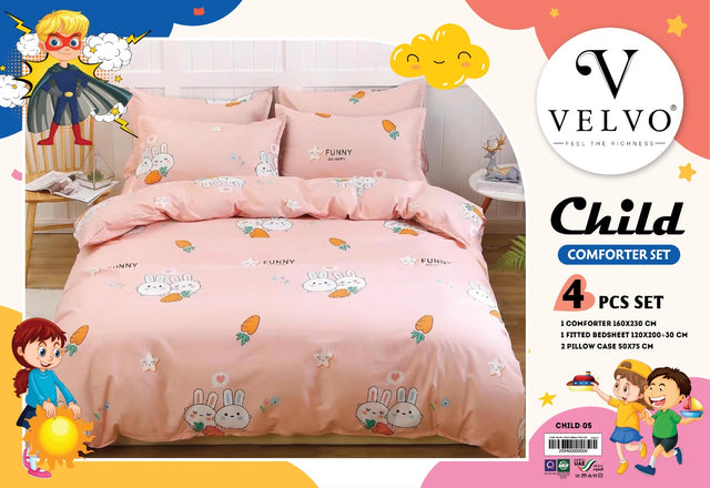 طقم لحاف أطفال — Velvo Child — تصميم 1